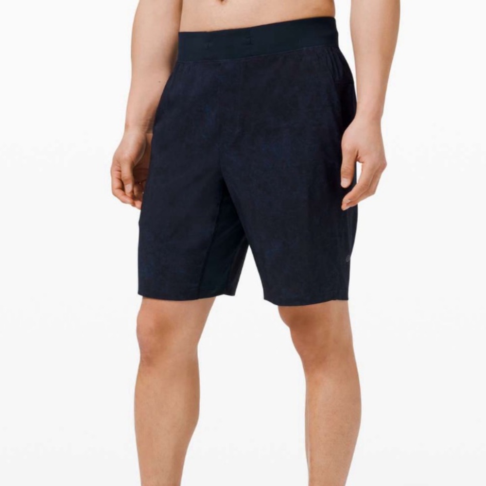 Lululemon T.H.E. Short 9" *Linerless Gravel Dust True Navy Multi